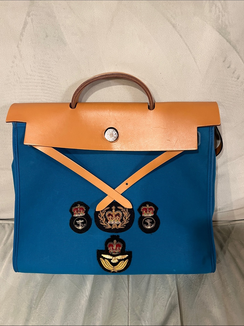 Authentic Hermes Herbag Zip Size 39  Pre-Loved  Full Set